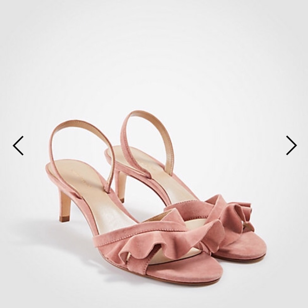 Ann Taylor Dinah Pink Suede heels